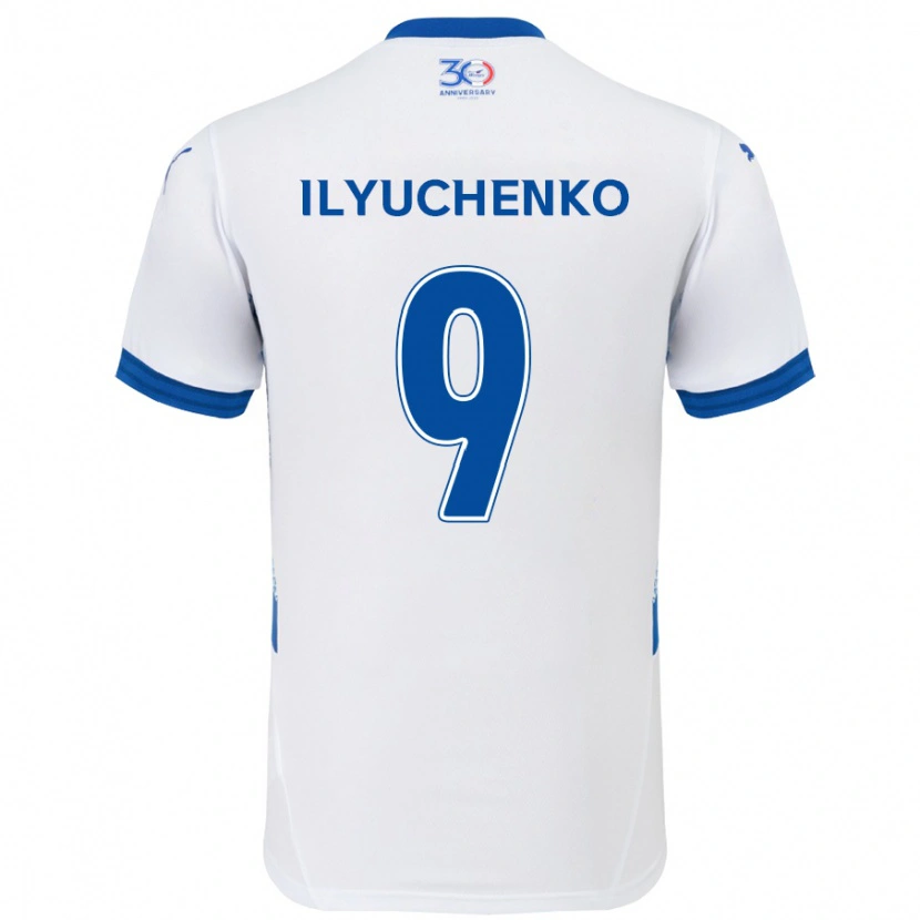 Danxen Mujer Camiseta Stanislav Ilyuchenko #9 Azul Real Blanco 2ª Equipación 2025/26 La Camisa México