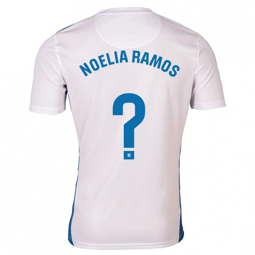 Danxen Mujer Camiseta Noelia Ramos Álvarez #0 Blanco Azul 1ª Equipación 2025/26 La Camisa México