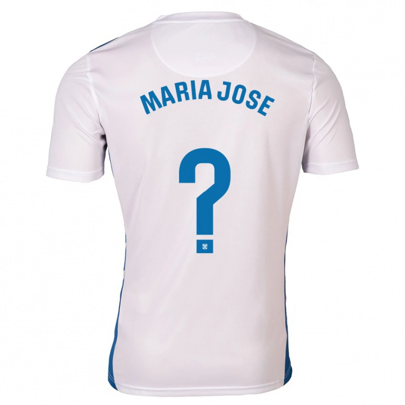 Danxen Mujer Camiseta María José Pérez González #0 Blanco Azul 1ª Equipación 2025/26 La Camisa México