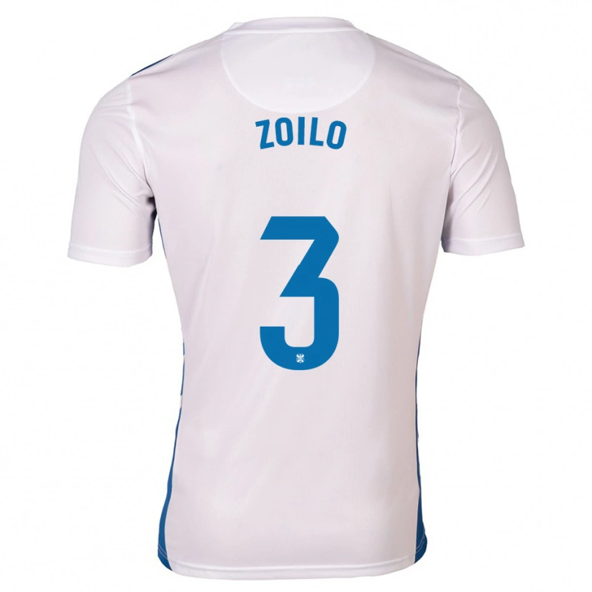 Danxen Mujer Camiseta Ander Zoilo #3 Blanco Azul 1ª Equipación 2025/26 La Camisa México