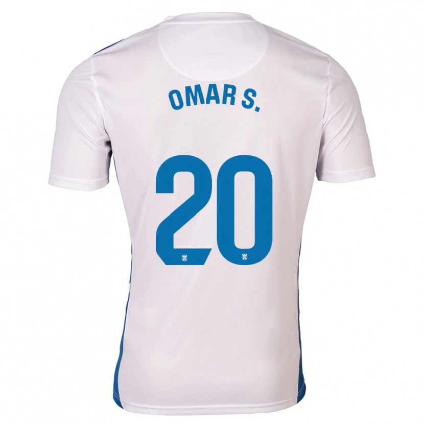 Danxen Mujer Camiseta Omar Sánchez #20 Blanco Azul 1ª Equipación 2025/26 La Camisa México