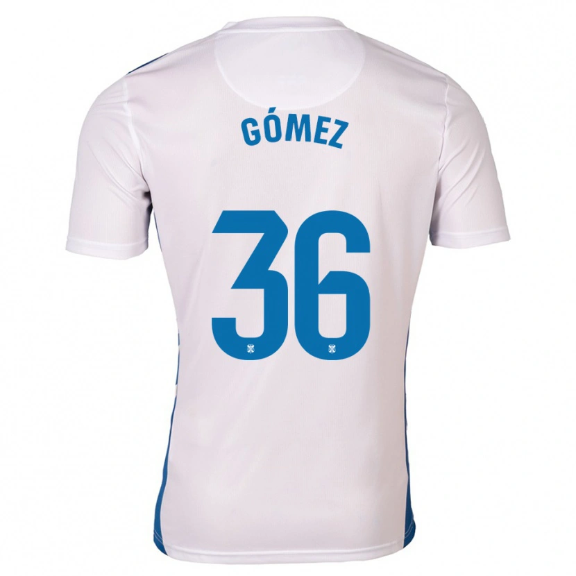 Danxen Mujer Camiseta Yerover Gómez #36 Blanco Azul 1ª Equipación 2025/26 La Camisa México