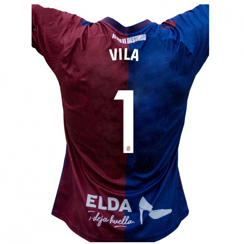 Danxen Mujer Camiseta Ramón Vila #1 Azul Rojo 1ª Equipación 2025/26 La Camisa México