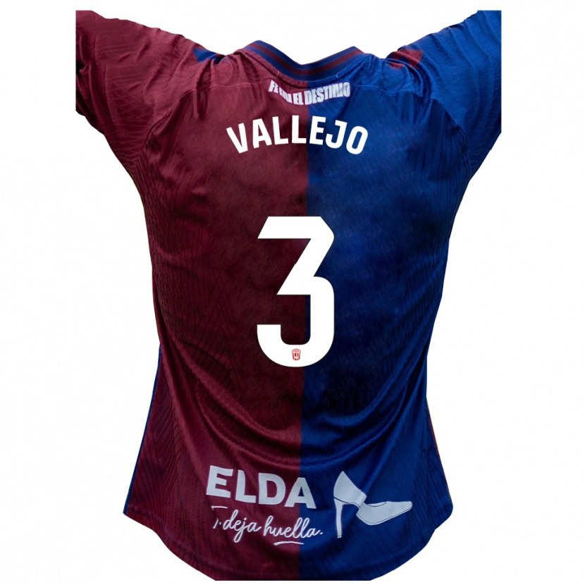 Danxen Mujer Camiseta Jaime Vallejo #3 Azul Rojo 1ª Equipación 2025/26 La Camisa México