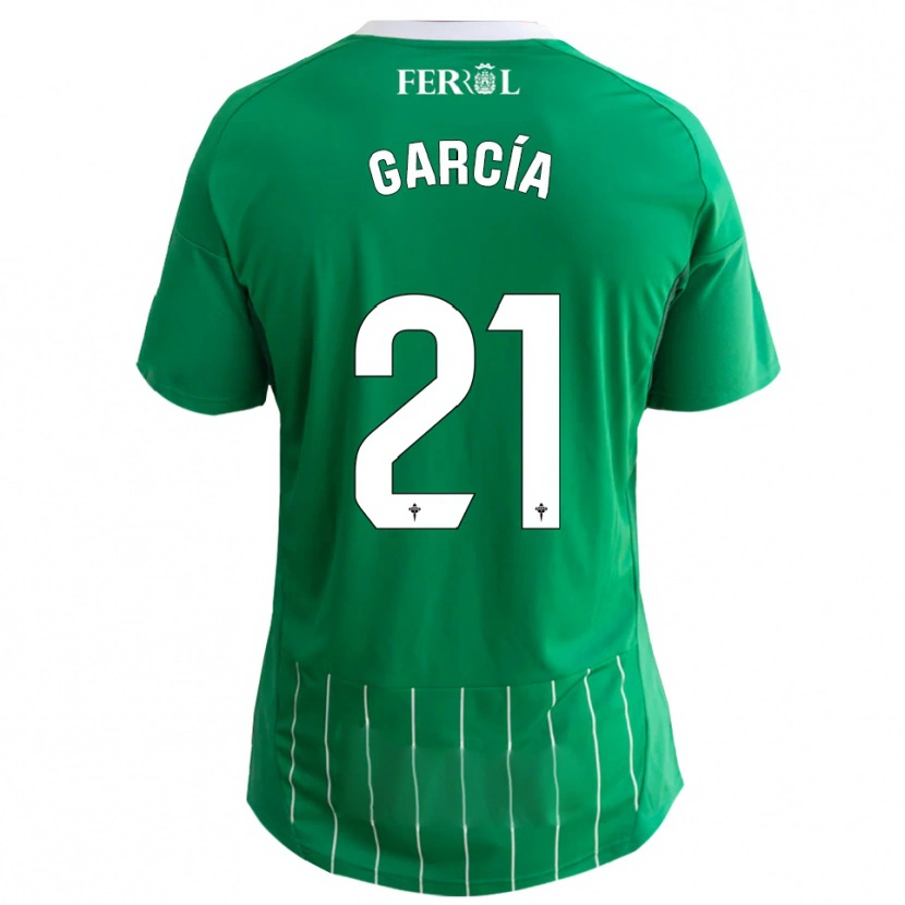 Danxen Mujer Camiseta Azael García #21 Verde Blanco 1ª Equipación 2025/26 La Camisa México