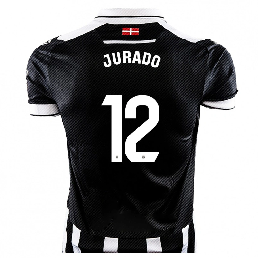 Danxen Mujer Camiseta Marc Jurado #12 Negro Blanco 1ª Equipación 2025/26 La Camisa México
