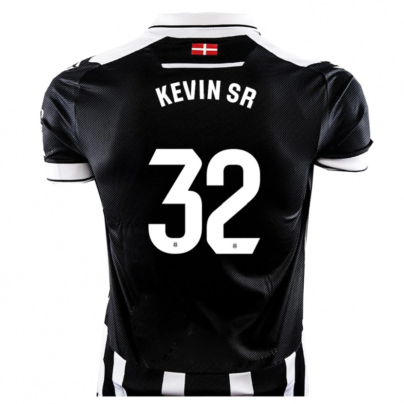 Danxen Mujer Camiseta Kevin Sánchez #32 Negro Blanco 1ª Equipación 2025/26 La Camisa México