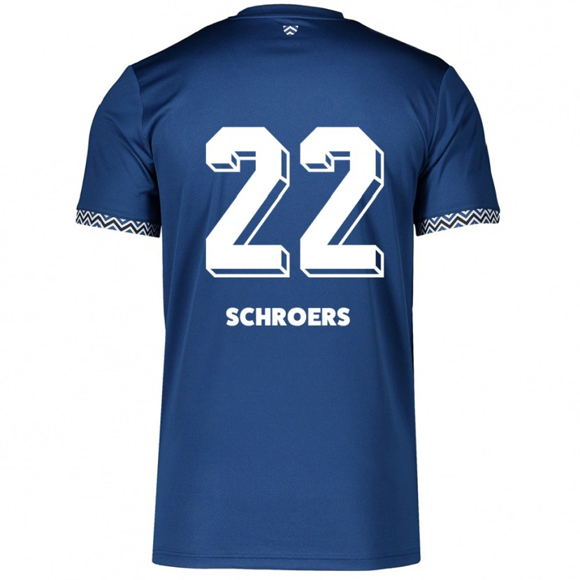Danxen Mujer Camiseta Mika Schroers #22 Azul Marino Blanco 1ª Equipación 2025/26 La Camisa México