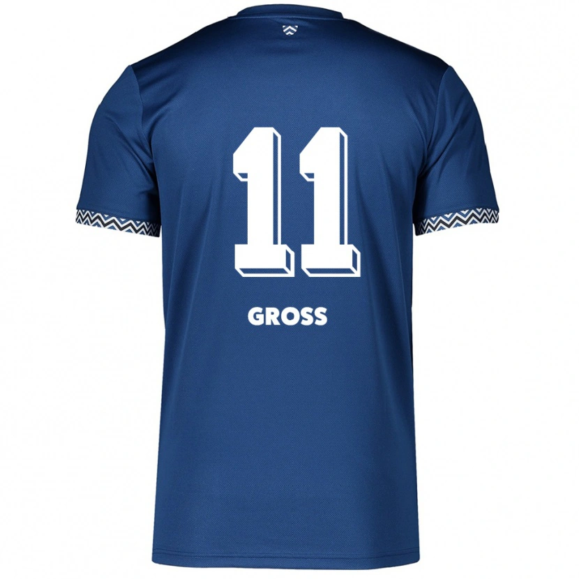 Danxen Mujer Camiseta Danny Gross #11 Azul Marino Blanco 1ª Equipación 2025/26 La Camisa México