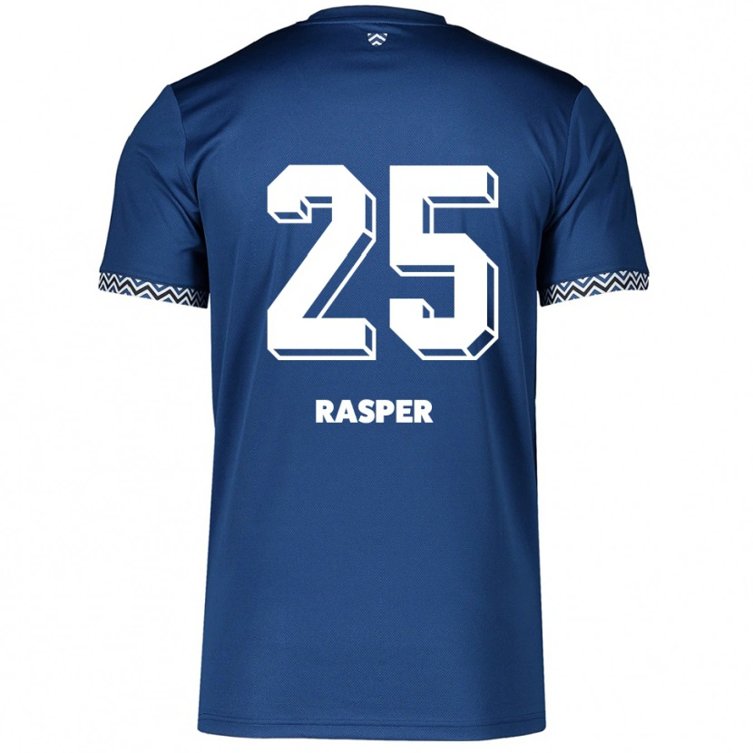 Danxen Mujer Camiseta Christopher Rasper #25 Azul Marino Blanco 1ª Equipación 2025/26 La Camisa México