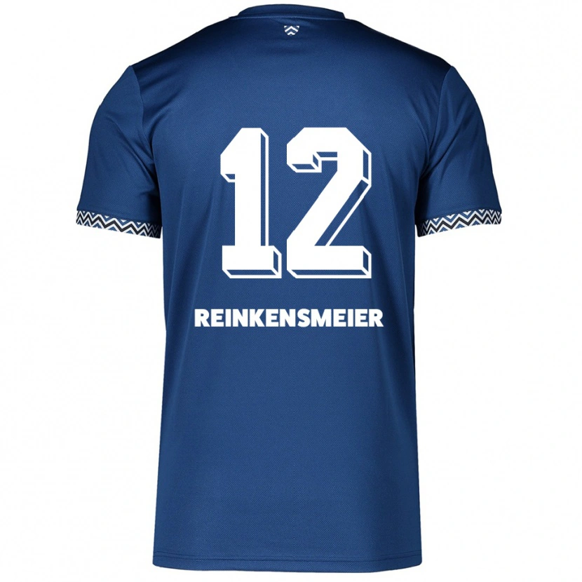 Danxen Mujer Camiseta Thandie Reinkensmeier #12 Azul Marino Blanco 1ª Equipación 2025/26 La Camisa México