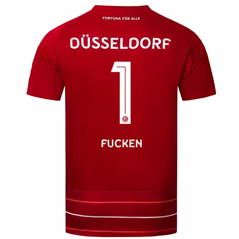 Danxen Mujer Camiseta Kilian Fucken #1 Rojo Blanco 1ª Equipación 2025/26 La Camisa México