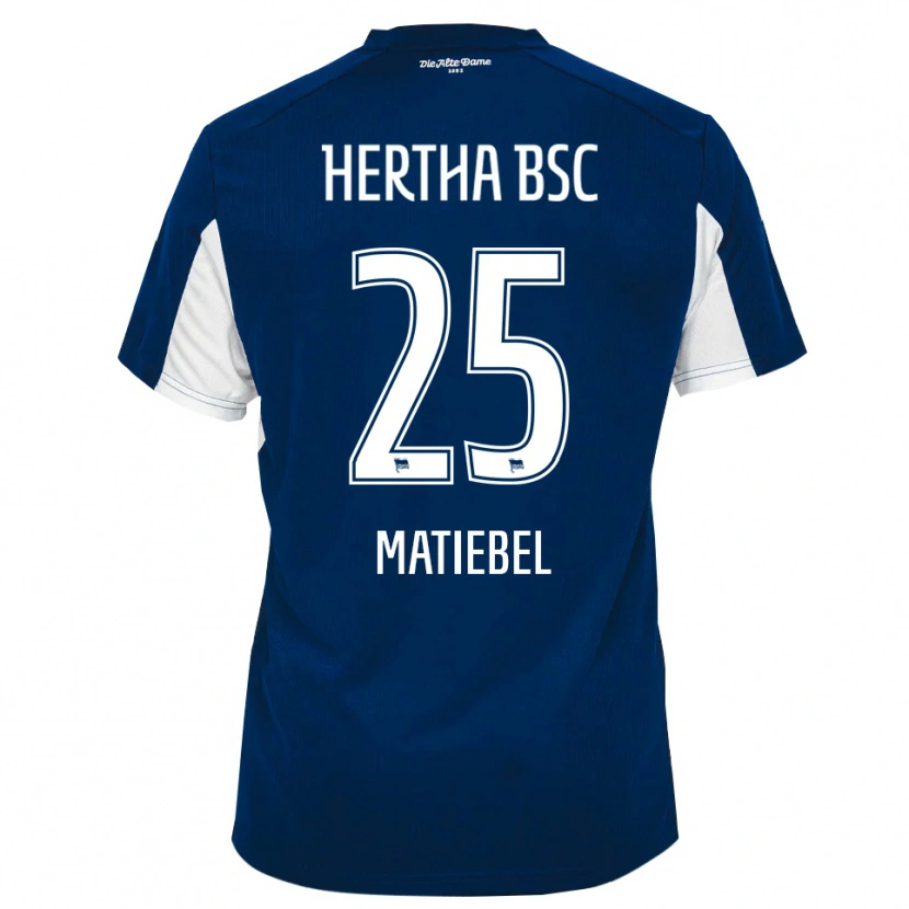 Danxen Mujer Camiseta Peter Matiebel #25 Blanco Azul 1ª Equipación 2025/26 La Camisa México