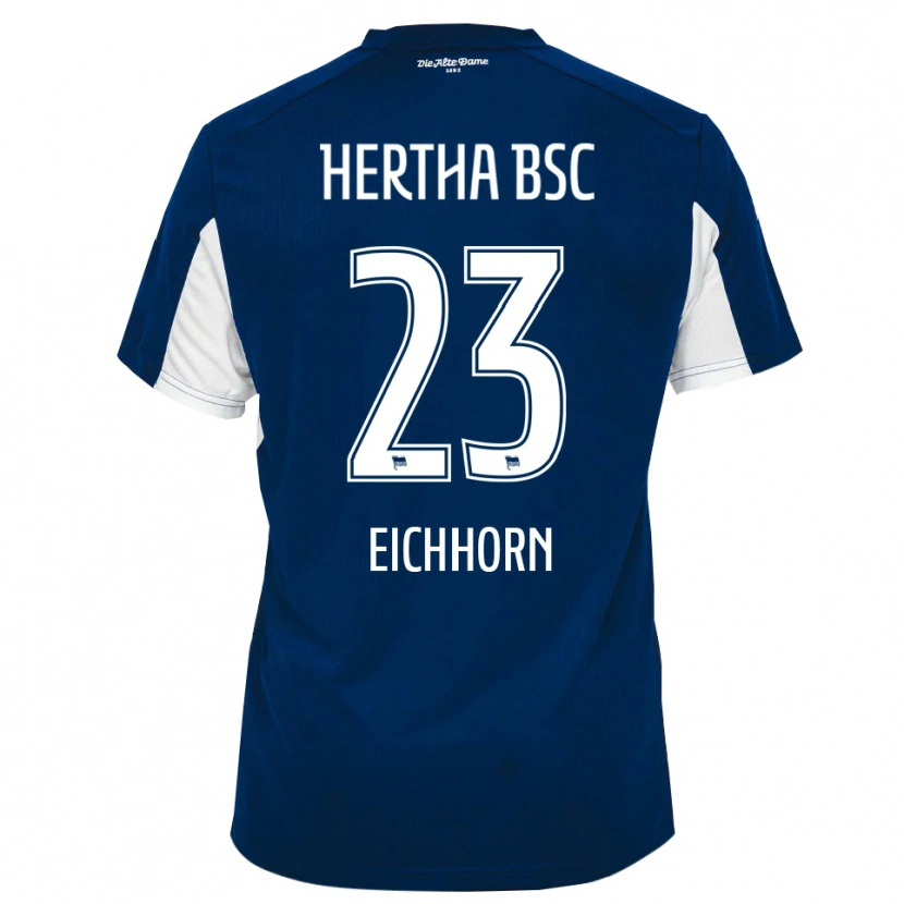 Danxen Mujer Camiseta Kennet Eichhorn #23 Blanco Azul 1ª Equipación 2025/26 La Camisa México