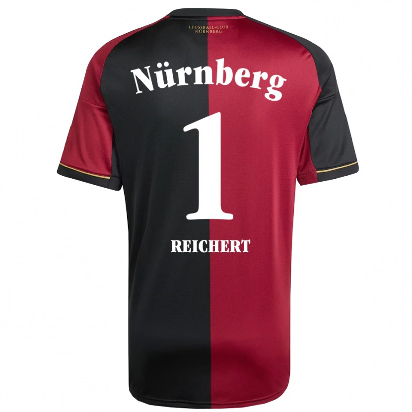 Danxen Mujer Camiseta Jan Reichert #1 Borgoña Negro 1ª Equipación 2025/26 La Camisa México