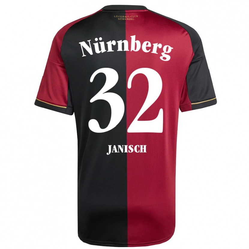 Danxen Mujer Camiseta Tim Janisch #32 Borgoña Negro 1ª Equipación 2025/26 La Camisa México