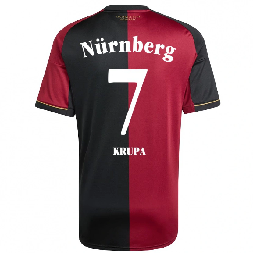 Danxen Mujer Camiseta Jeroen Krupa #7 Borgoña Negro 1ª Equipación 2025/26 La Camisa México