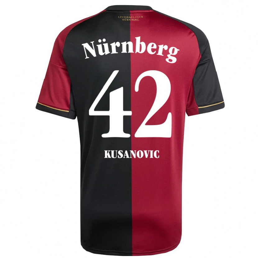 Danxen Mujer Camiseta Tino Kusanovic #42 Borgoña Negro 1ª Equipación 2025/26 La Camisa México