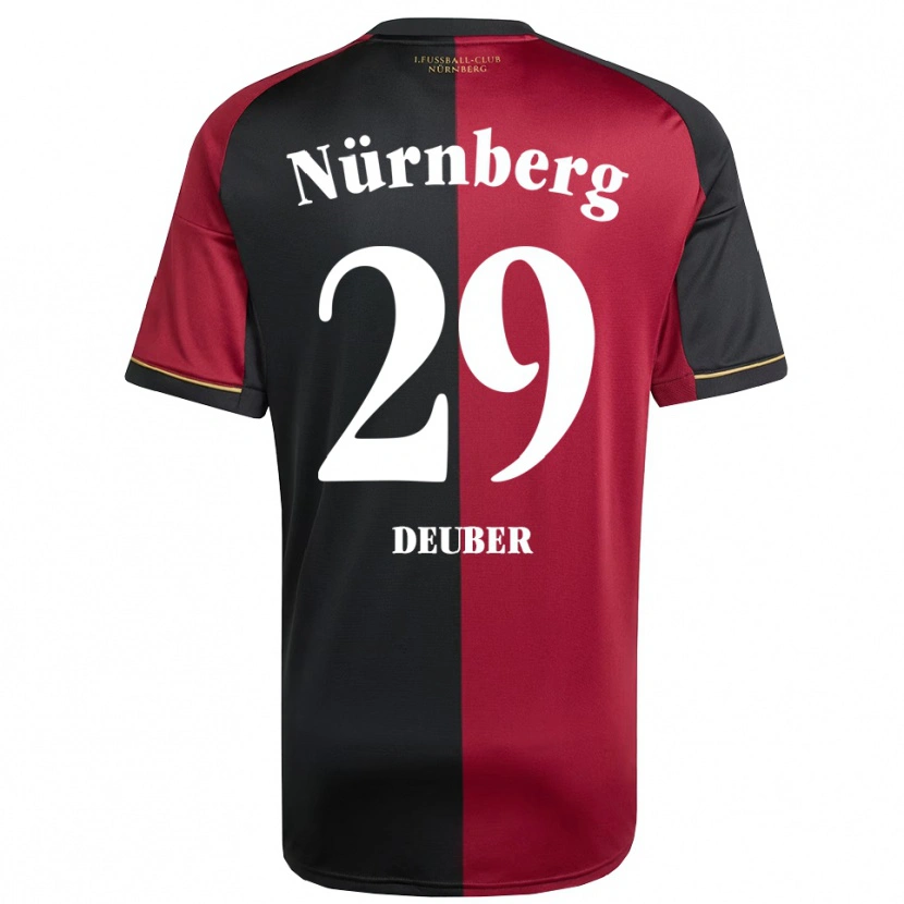 Danxen Mujer Camiseta Hanna Deuber #29 Borgoña Negro 1ª Equipación 2025/26 La Camisa México
