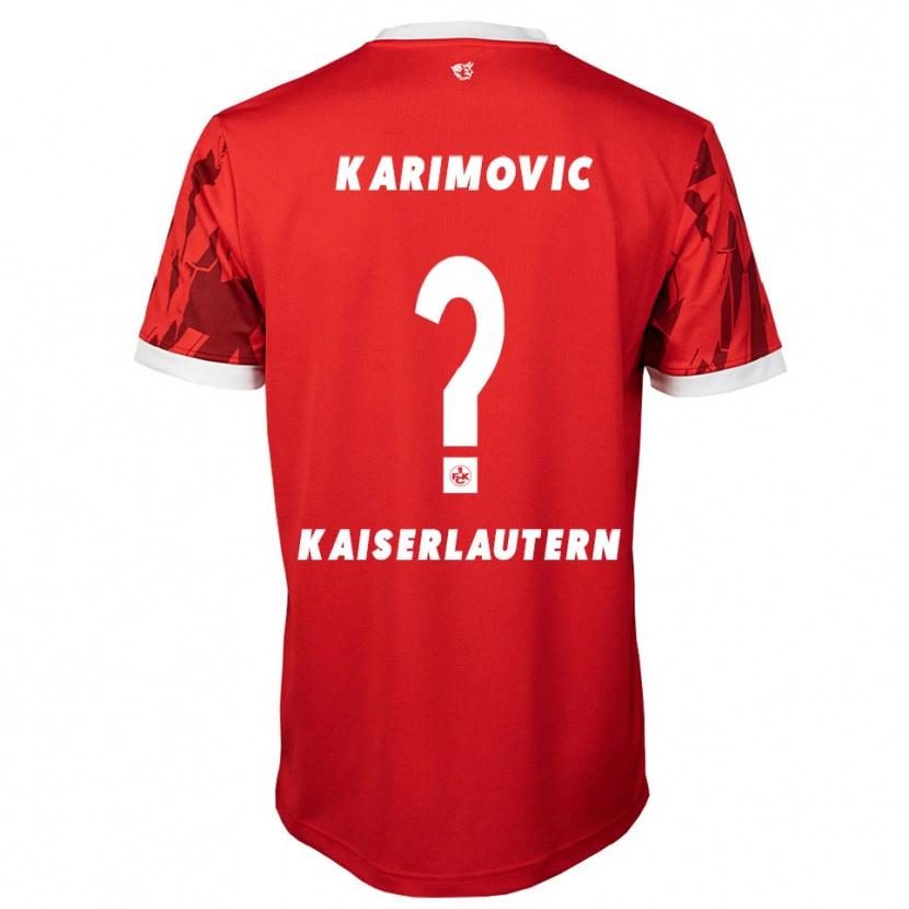 Danxen Mujer Camiseta Ilija Karimovic #0 Rojo Blanco 1ª Equipación 2025/26 La Camisa México
