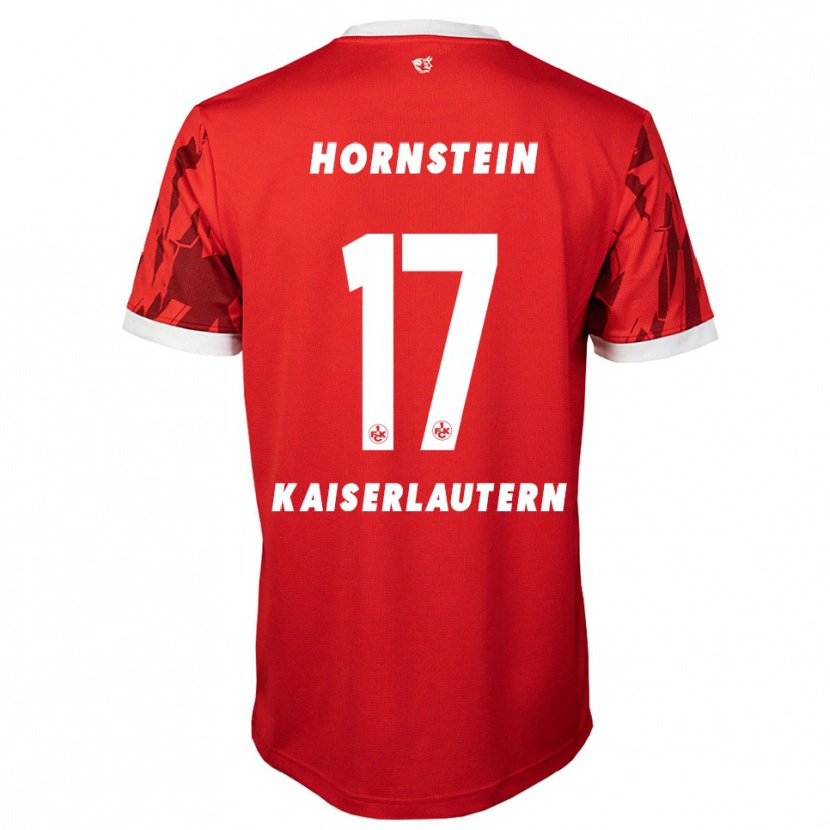 Danxen Mujer Camiseta Joel Hornstein #17 Rojo Blanco 1ª Equipación 2025/26 La Camisa México