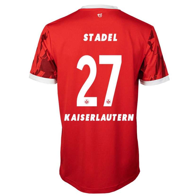 Danxen Mujer Camiseta Maddox Stadel #27 Rojo Blanco 1ª Equipación 2025/26 La Camisa México