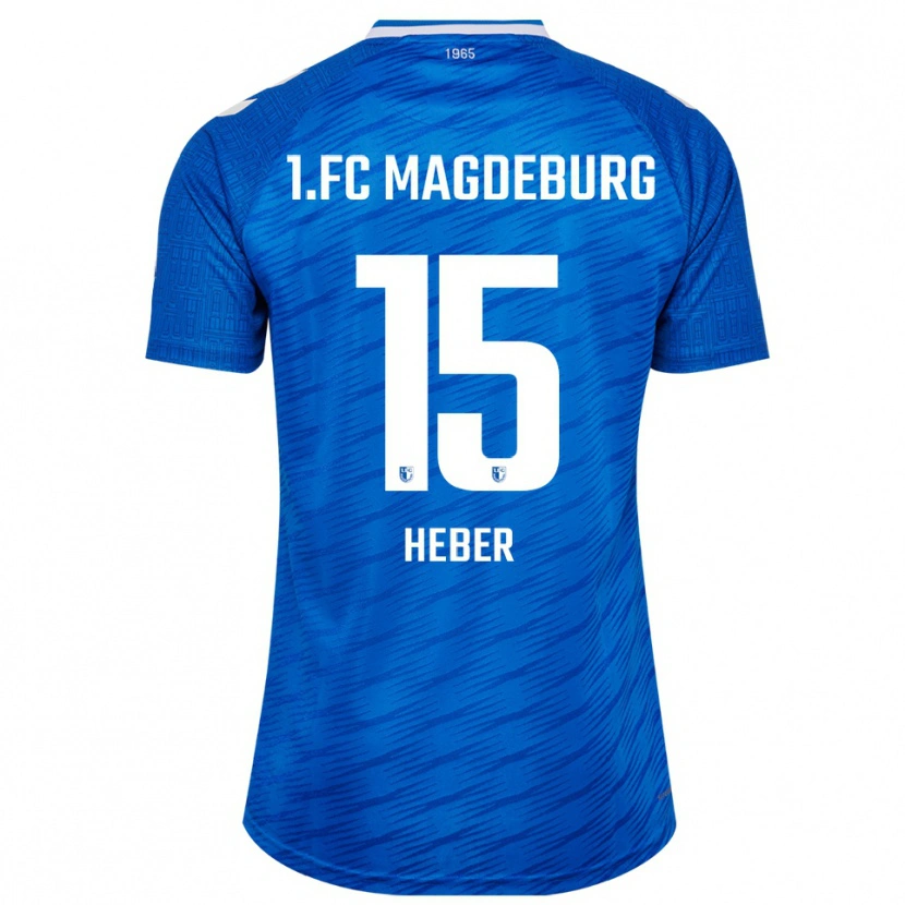 Danxen Mujer Camiseta Daniel Heber #15 Azul Blanco 1ª Equipación 2025/26 La Camisa México