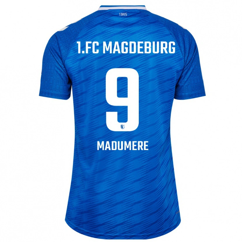 Danxen Mujer Camiseta Kingsley Madumere #9 Azul Blanco 1ª Equipación 2025/26 La Camisa México