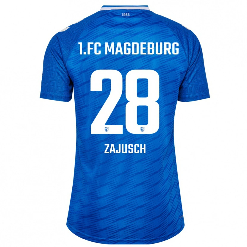 Danxen Mujer Camiseta Marcel Zajusch #28 Azul Blanco 1ª Equipación 2025/26 La Camisa México