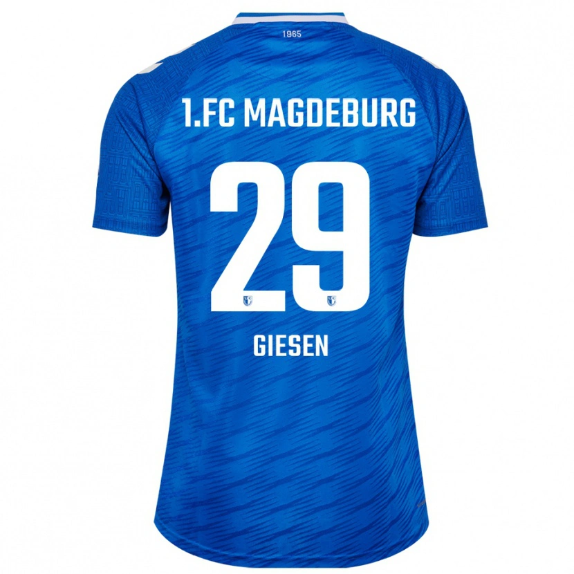 Danxen Mujer Camiseta Tim Giesen #29 Azul Blanco 1ª Equipación 2025/26 La Camisa México