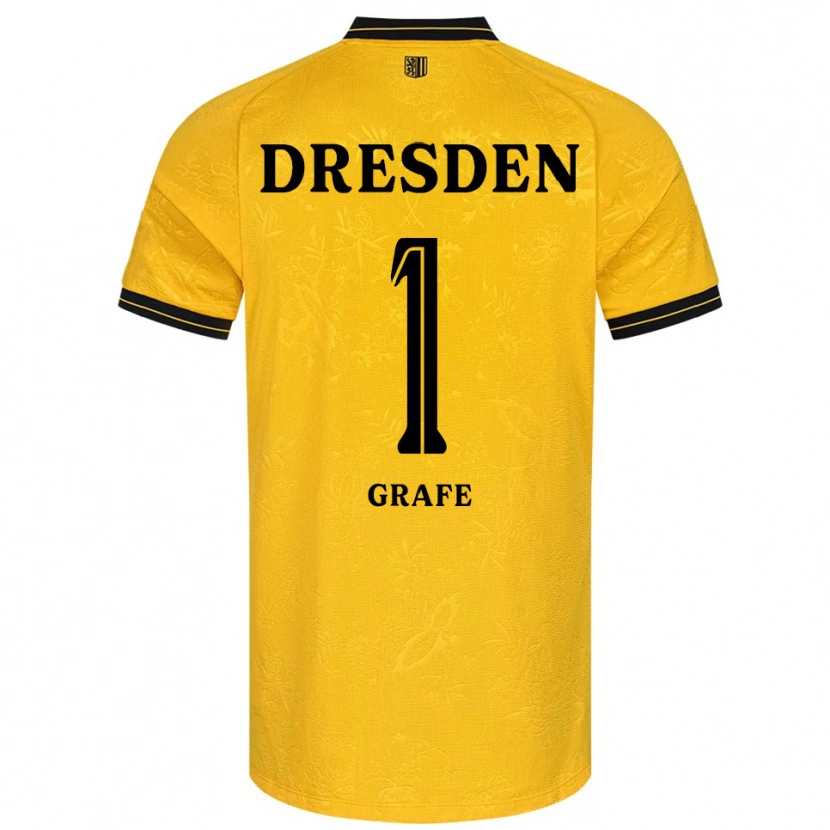 Danxen Mujer Camiseta Marlon Grafe #1 Amarillo Negro 1ª Equipación 2025/26 La Camisa México