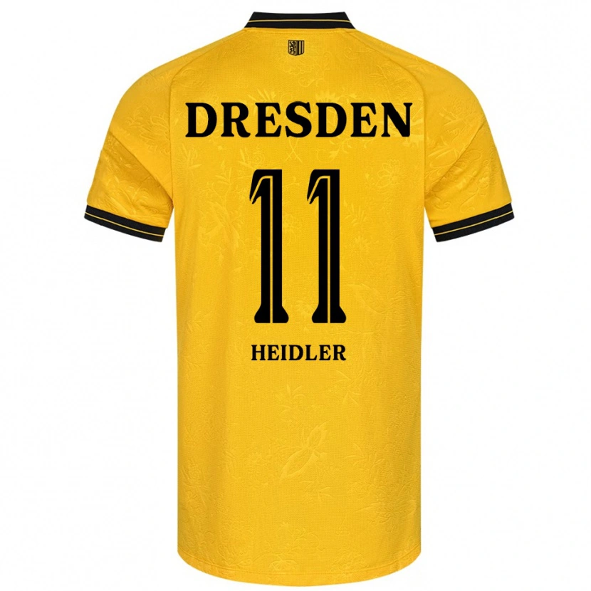 Danxen Mujer Camiseta Liam Heidler #11 Amarillo Negro 1ª Equipación 2025/26 La Camisa México