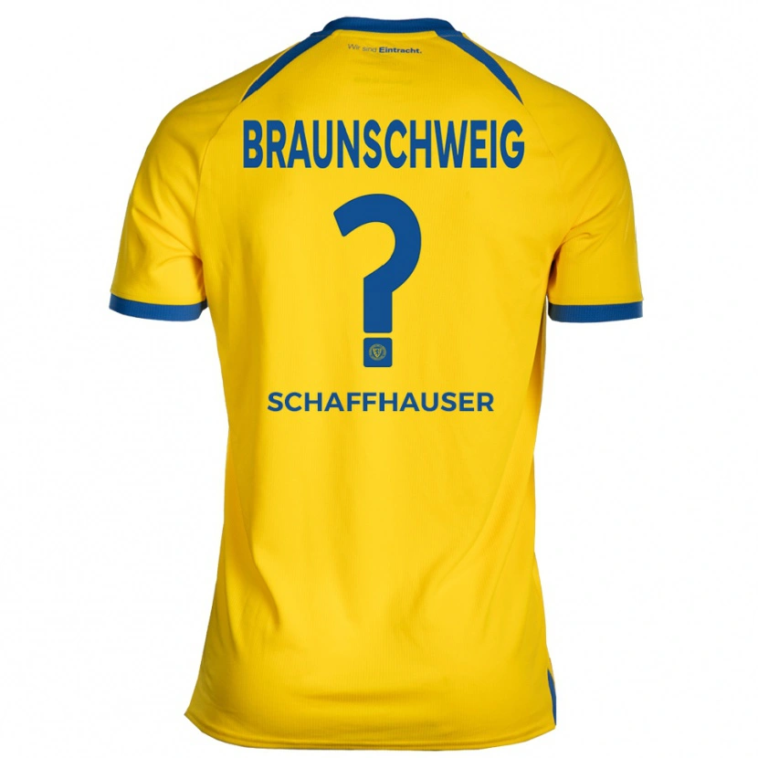 Danxen Mujer Camiseta Andreas Schaffhauser #0 Amarillo Azul 1ª Equipación 2025/26 La Camisa México