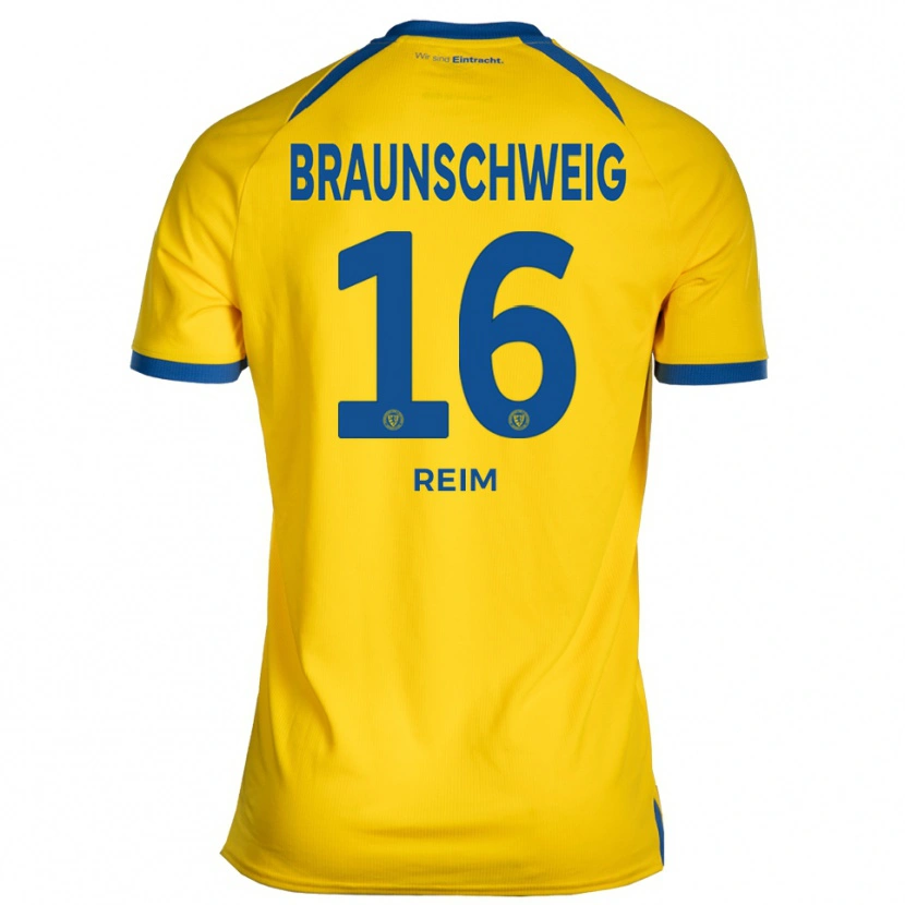 Danxen Mujer Camiseta Marcel Reim #16 Amarillo Azul 1ª Equipación 2025/26 La Camisa México