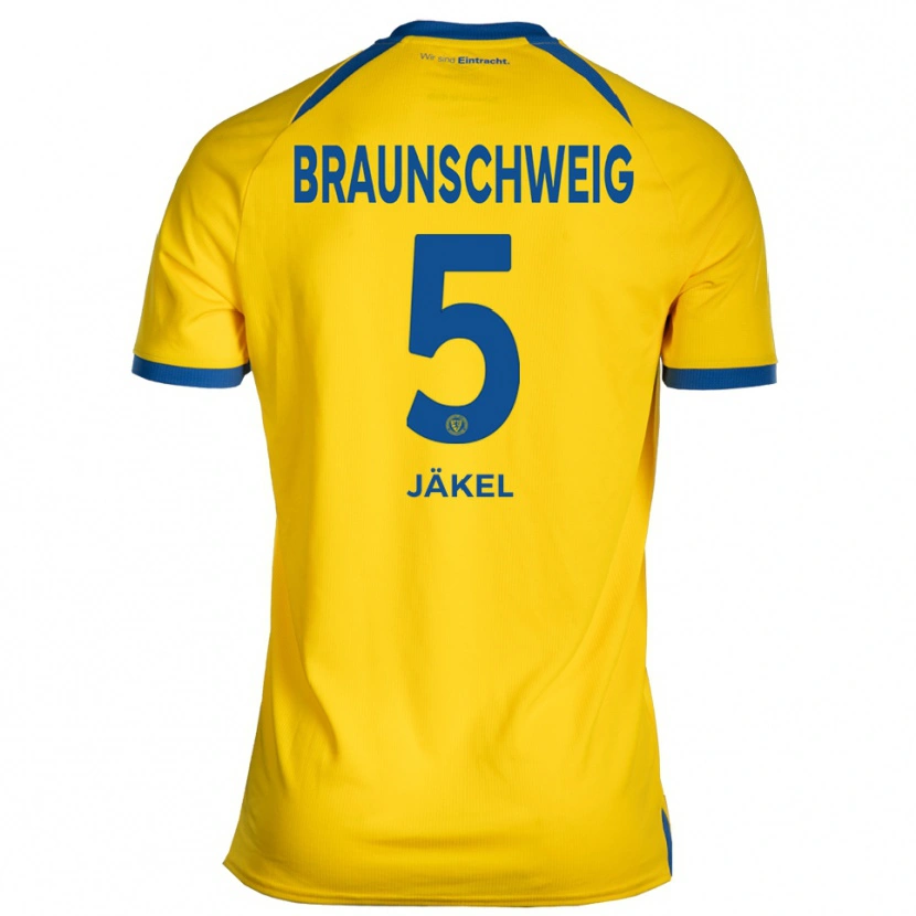 Danxen Mujer Camiseta Frederik Jäkel #5 Amarillo Azul 1ª Equipación 2025/26 La Camisa México