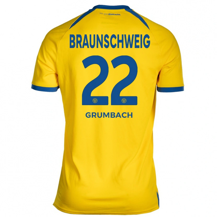 Danxen Mujer Camiseta Mason Grumbach #22 Amarillo Azul 1ª Equipación 2025/26 La Camisa México