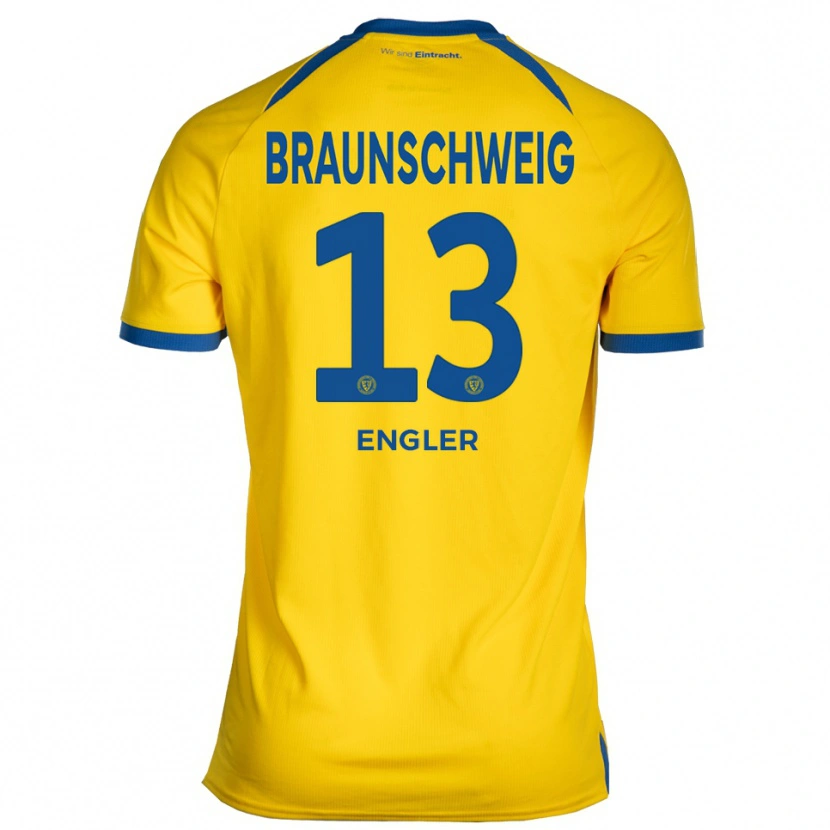 Danxen Mujer Camiseta Jarno Engler #13 Amarillo Azul 1ª Equipación 2025/26 La Camisa México