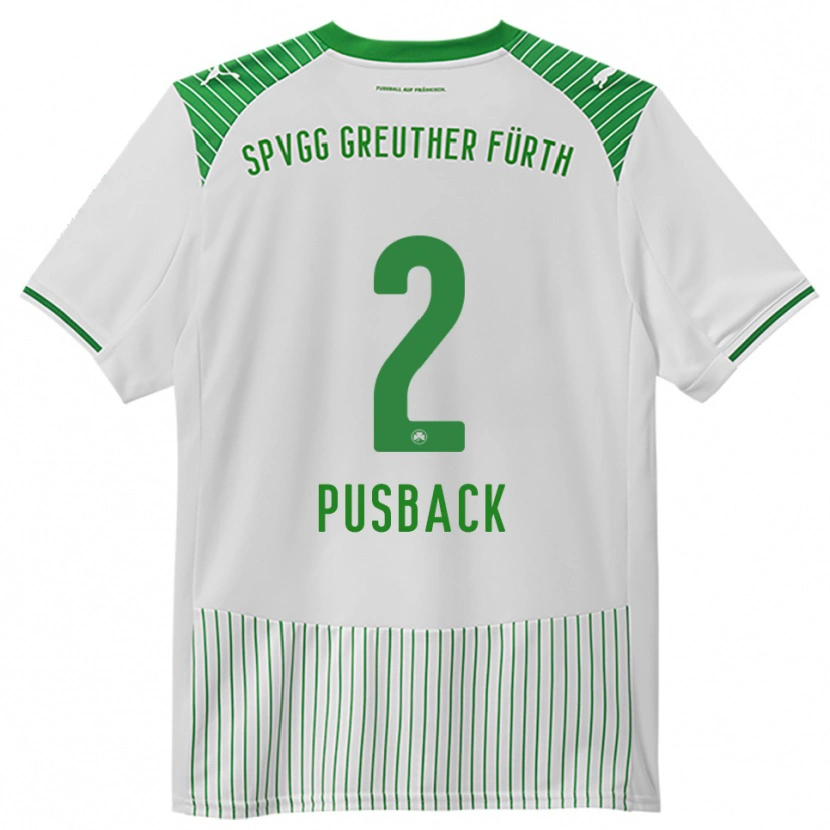 Danxen Mujer Camiseta Tim Pusback #2 Blanco Verde 1ª Equipación 2025/26 La Camisa México