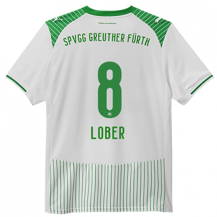 Danxen Mujer Camiseta Jannik Lober #8 Blanco Verde 1ª Equipación 2025/26 La Camisa México