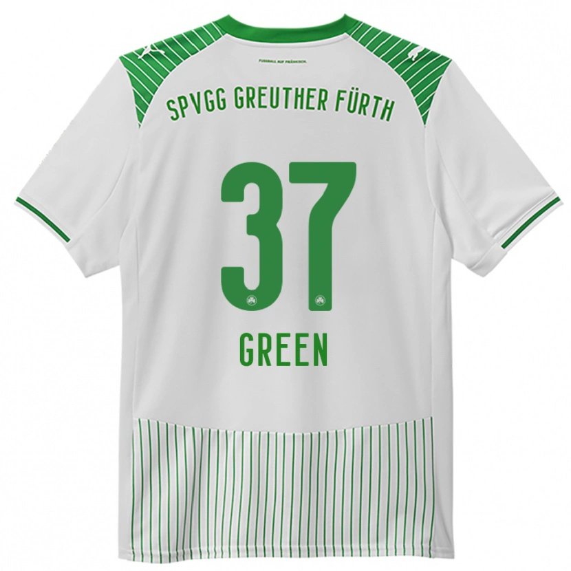 Danxen Mujer Camiseta Julian Green #37 Blanco Verde 1ª Equipación 2025/26 La Camisa México