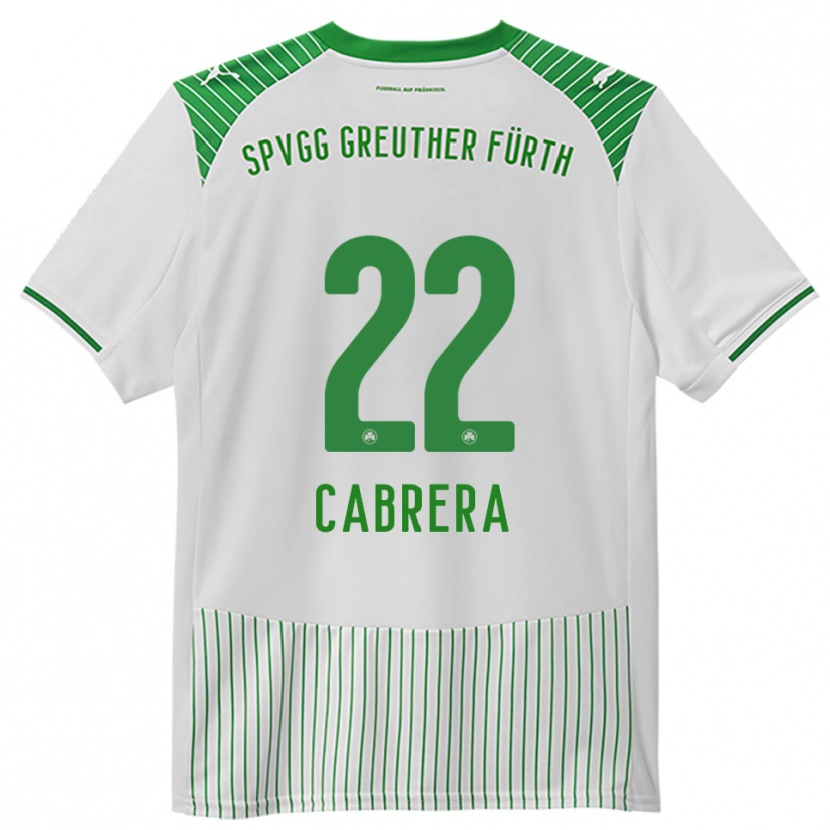 Danxen Mujer Camiseta Juan Cabrera #22 Blanco Verde 1ª Equipación 2025/26 La Camisa México
