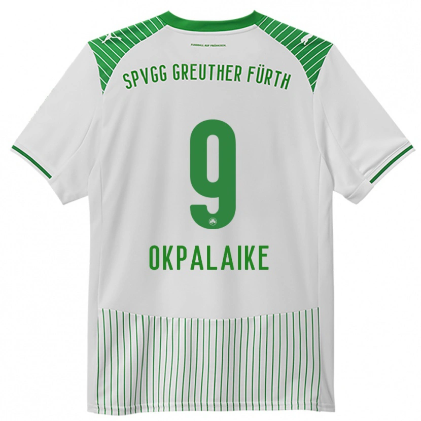 Danxen Mujer Camiseta Joshua Okpalaike #9 Blanco Verde 1ª Equipación 2025/26 La Camisa México