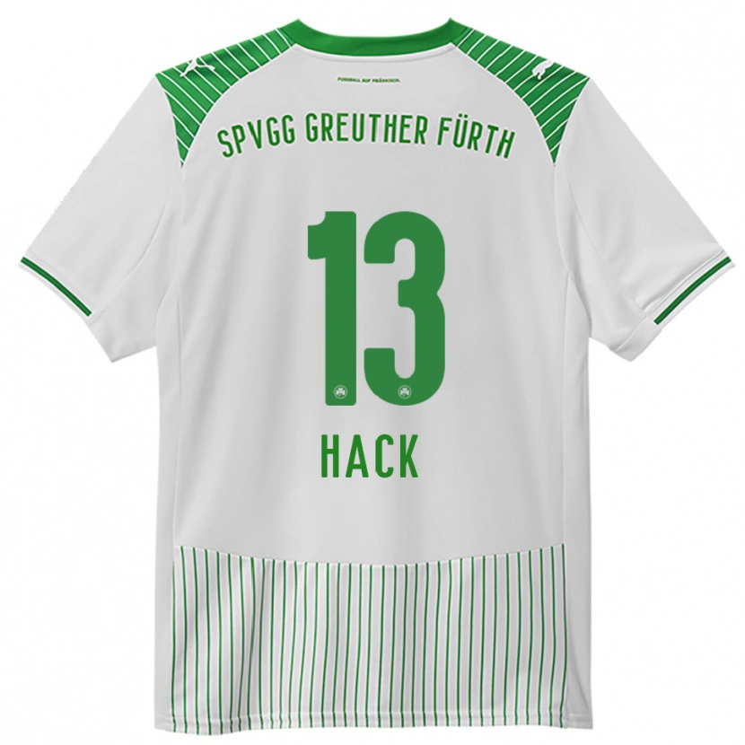 Danxen Mujer Camiseta Philipp Hack #13 Blanco Verde 1ª Equipación 2025/26 La Camisa México