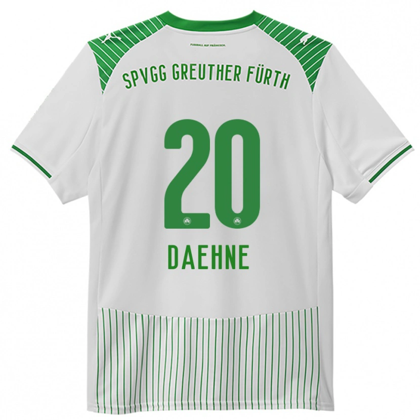 Danxen Mujer Camiseta Luis Daehne #20 Blanco Verde 1ª Equipación 2025/26 La Camisa México
