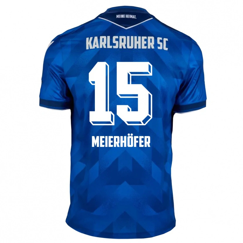 Danxen Mujer Camiseta Luis Meierhöfer #15 Azul Blanco 1ª Equipación 2025/26 La Camisa México
