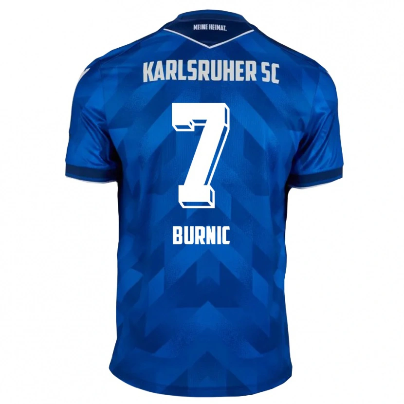 Danxen Mujer Camiseta Dzenis Burnic #7 Azul Blanco 1ª Equipación 2025/26 La Camisa México