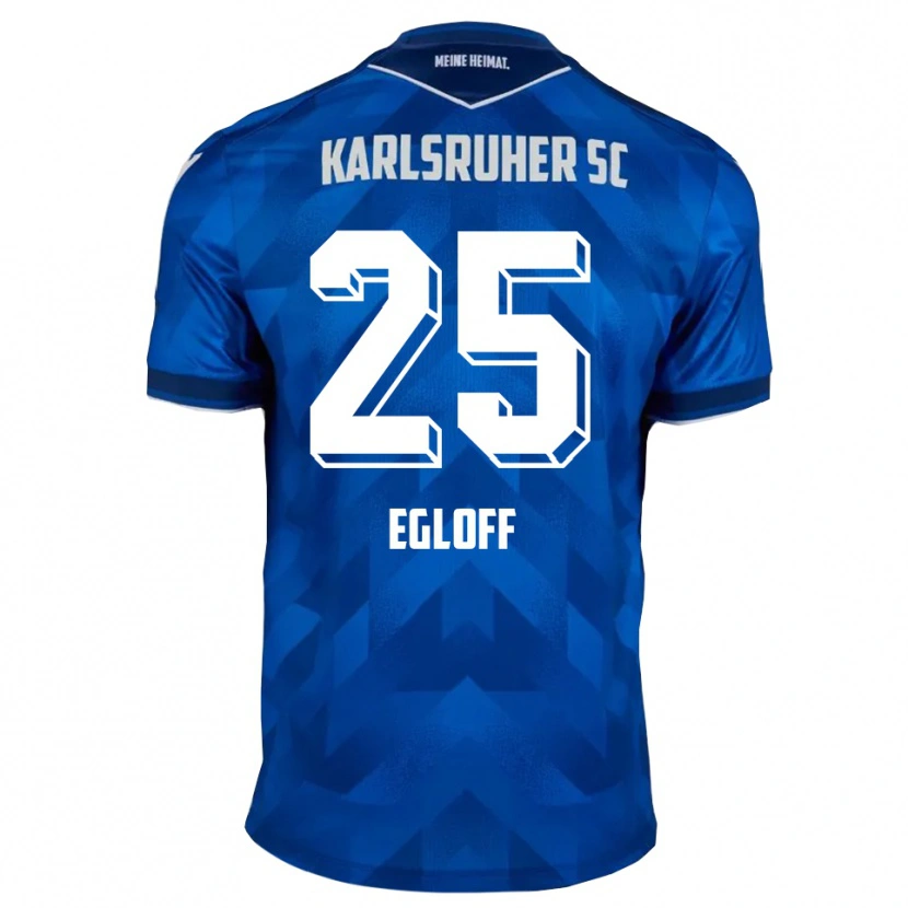 Danxen Mujer Camiseta Lilian Egloff #25 Azul Blanco 1ª Equipación 2025/26 La Camisa México