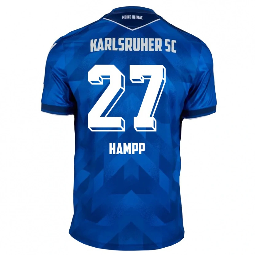 Danxen Mujer Camiseta Noah Hampp #27 Azul Blanco 1ª Equipación 2025/26 La Camisa México