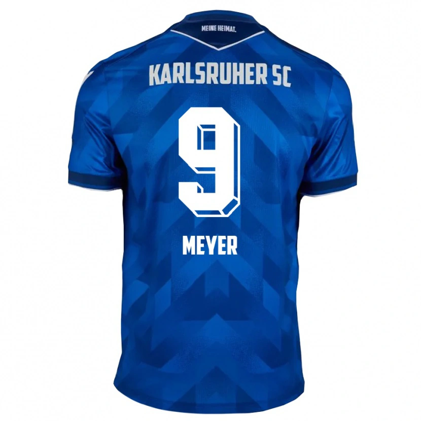 Danxen Mujer Camiseta John Meyer #9 Azul Blanco 1ª Equipación 2025/26 La Camisa México
