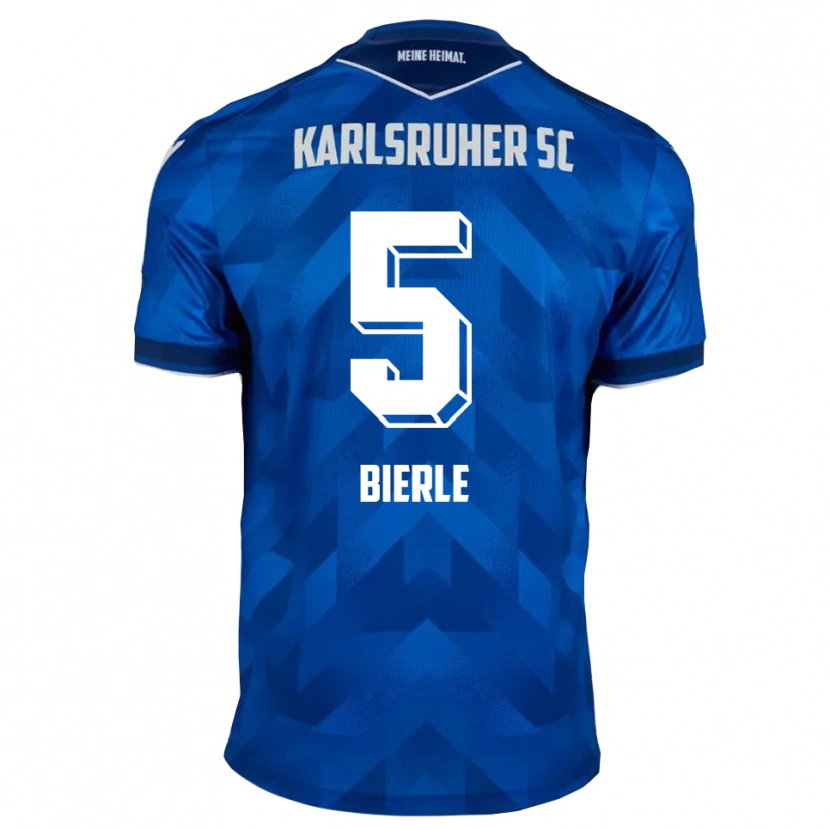 Danxen Mujer Camiseta Finn Bierle #5 Azul Blanco 1ª Equipación 2025/26 La Camisa México